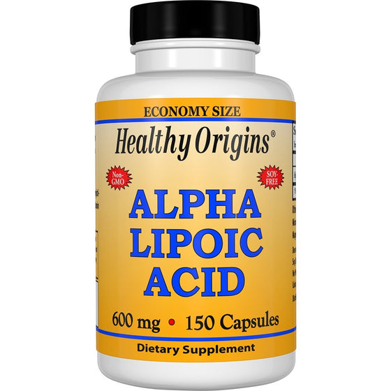 Healthy Origins Alpha Lipoic Acid 600 MG, 150 Count