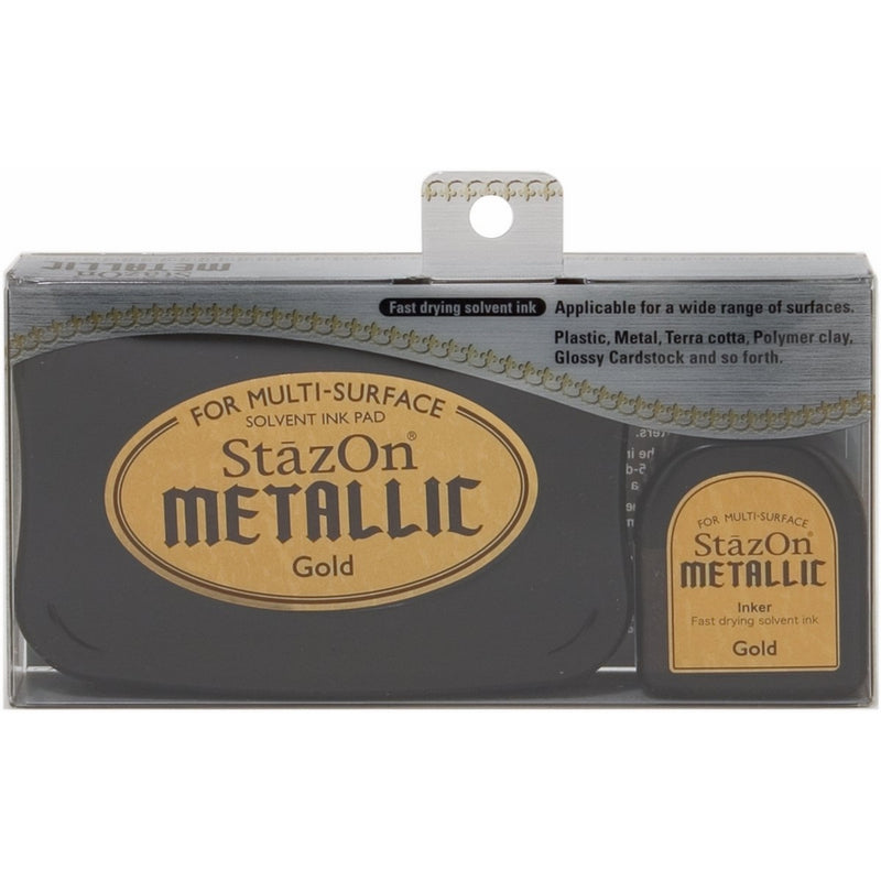 Tuskineko Stazon Metallic Ink Kit, Gold