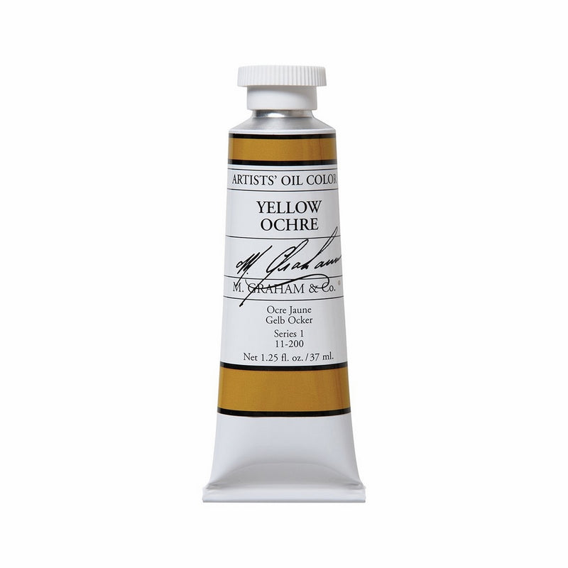 M. Graham Artist Oil Paint Yellow Ochre 1.25oz/37ml Tube