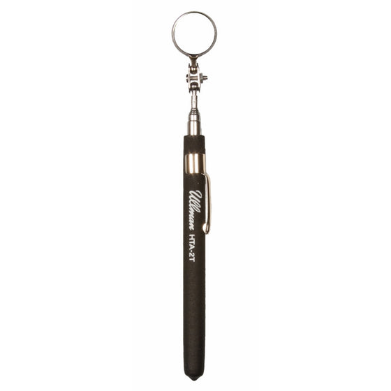 Ullman HTA-2T Pocket Telescopic Inspection Mirror with Cushion Grips, 7/8" Diameter, 5-5/16" to 27-1/8" Extended Handle Length