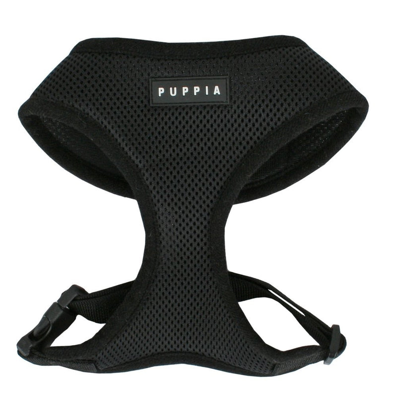 Puppia Soft Dog Harness, Black, Medium