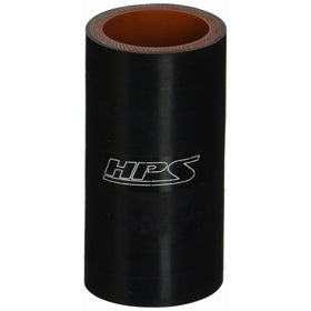 HPS HTSC-118-BLK Silicone High Temperature 4-Ply Reinforced Straight Coupler Hose, 100 PSI Maximum Pressure, 3" Length, 1-3/16" ID, Black