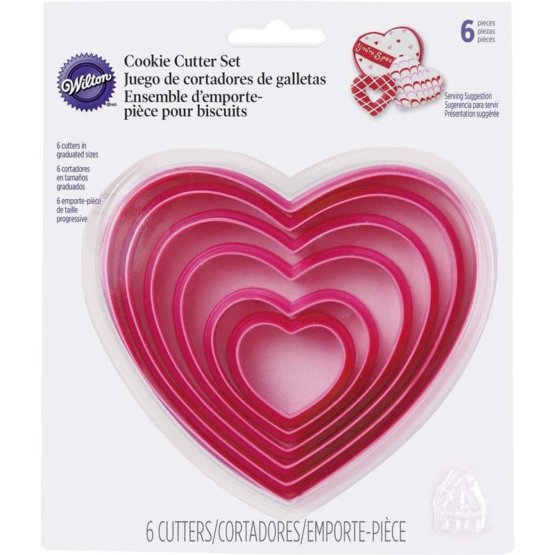 Wilton 2304-115 Nesting Heart Cutter Set