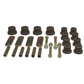 Prothane 7-1050-BL Black Rear Multi Leaf Spring Eye and HD Shackle Bushing Kit