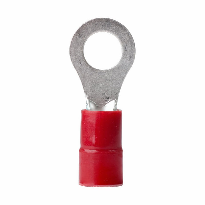 Ancor 210223 Marine Grade Electrical Nylon Insulated Double Crip Funnel Entry Ring Terminals with Insulation Grip (12 to 10-Gauge, Size 10 Screw, 25-Pack)