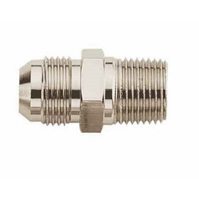 Aeroquip FCE2007 Nickel-Plated Aluminum -08 AN Male To 3/8" NPT Male Straight Adapter