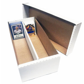 (1) Shoe 2 Row Storage Box (1600 Ct.) - Corrugated Cardboard Storage Box - Baseball, Football, Basketball, Hockey, Nascar, Sportscards, Gaming & Trading Cards Collecting Supplies by MAX PRO