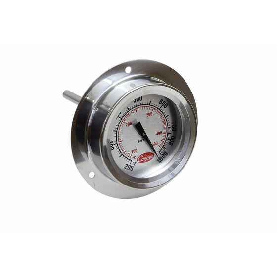 Cooper-Atkins 2225-20 Stainless Steel Bi-Metals Industrial Flange Mount Thermometer, 200 to 1000 degrees F Temperature Range
