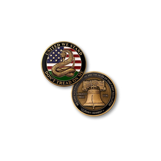 Don't Tread on Me - Liberty Bell Challenge Coin