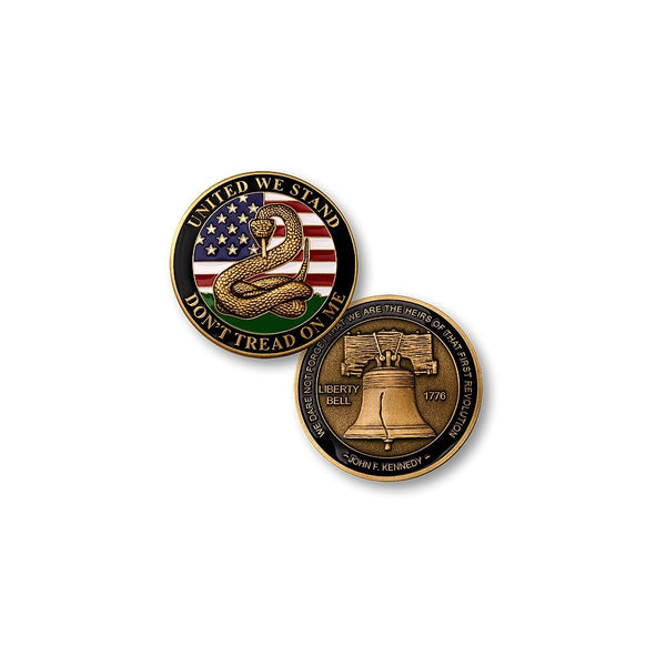 Don't Tread on Me - Liberty Bell Challenge Coin