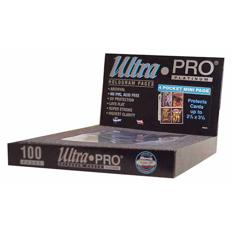 Ultra Pro 4-Pocket Platinum Page for Mini 2-Ring Albums