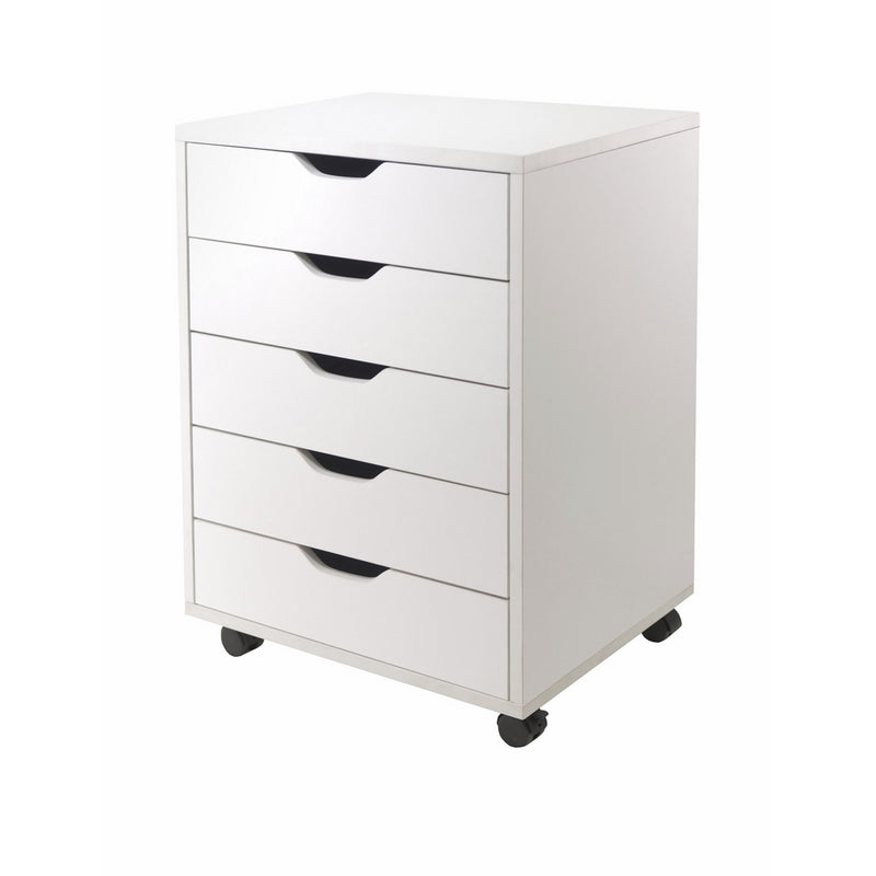 Winsome Halifax Cabinet for Closet/Office, 5 Drawers, White