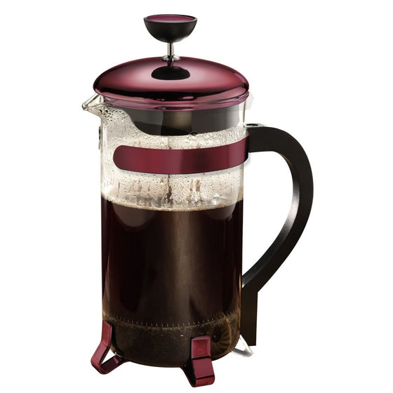 Primula Classic 8-Cup Coffee Press, Metallic Red