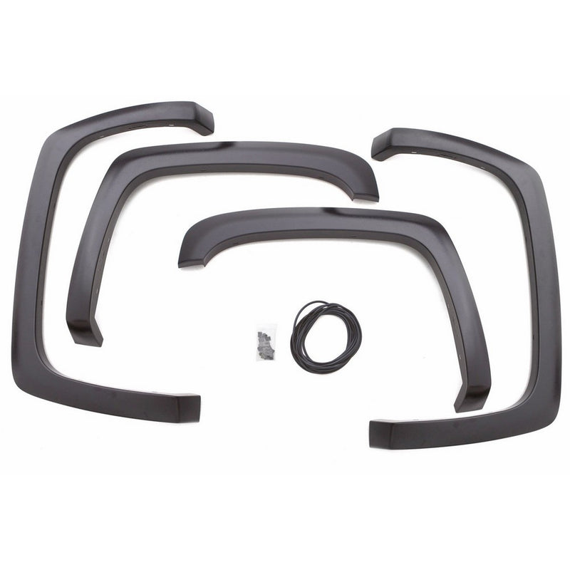 Lund SX106T Elite Series Black Sport Style Textured Front and Rear Fender Flare - 4 Piece