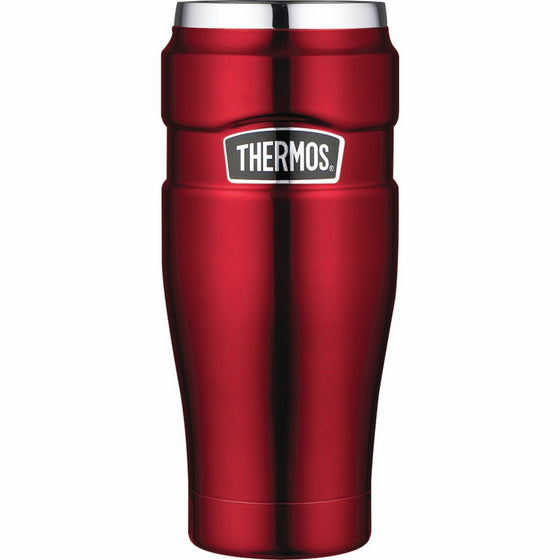 Thermos Stainless King 16-Ounce Travel Tumbler, Cranberry