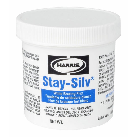 Harris SSWF7 Stay Silv Brazing Flux, 6.5 oz. Bottle, White