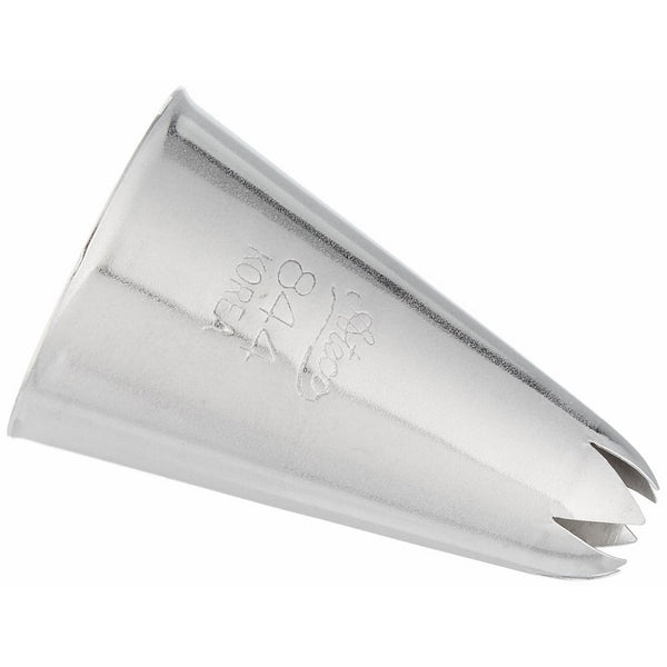 Ateco # 844 - Closed Star Pastry Tip .38'' Opening Diameter- Stainless Steel