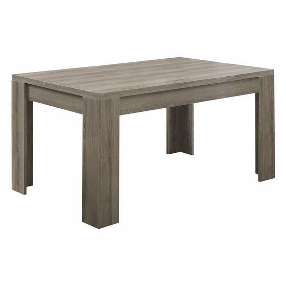 Monarch Specialties I 1055, Dining Table, Dark Taupe Reclaimed-Look ,60"L