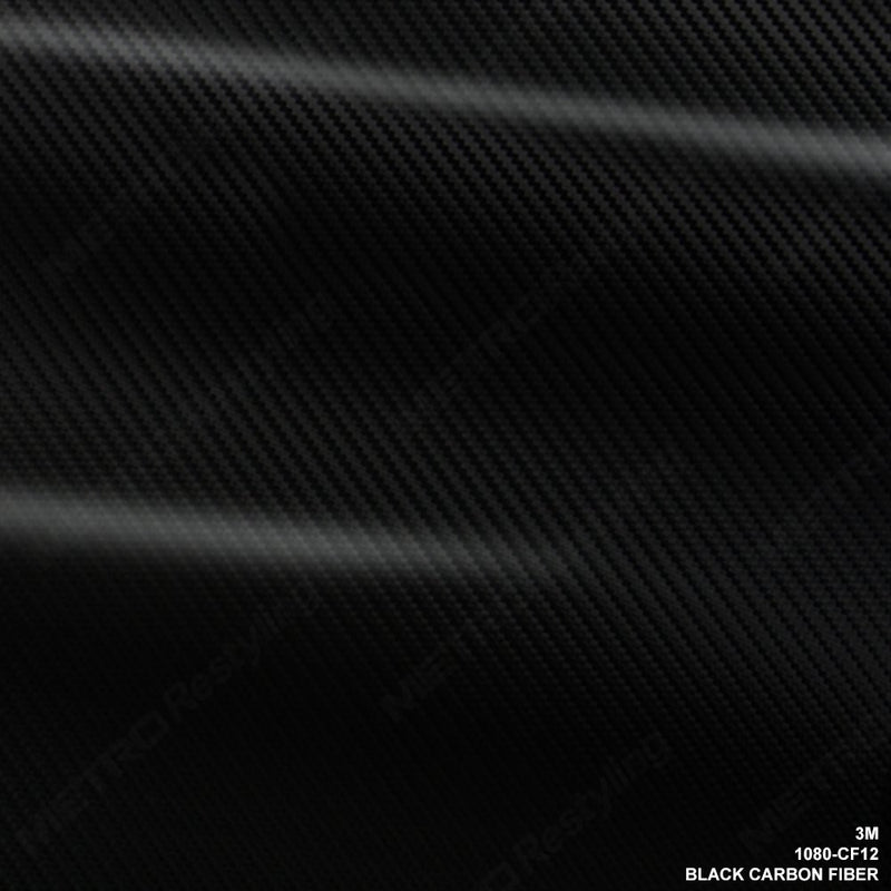 3M 1080 CF12 BLACK CARBON FIBER 60"x48" Vinyl Flex Wrap