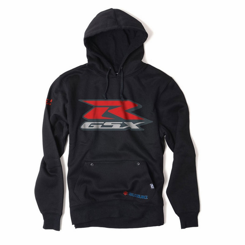 Factory Effex 15-88412 GSXR' Hooded Pull-over Sweatshirt (Black, Large)