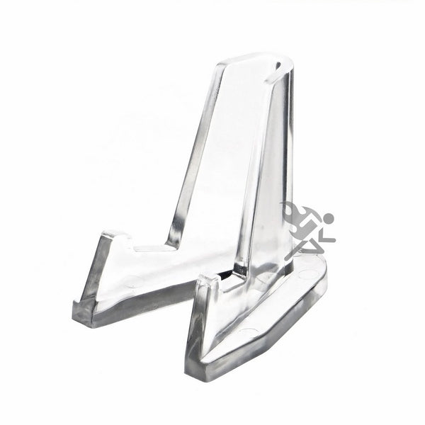 Small Display Stand Clear Acrylic Easel Holder for Pocket Watches, Lighters & Knife 10 Pack