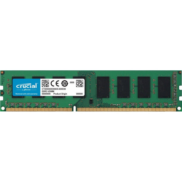 Crucial 8GB Single DDR3L 1600 MT/s (PC3L-12800) Unbuffered UDIMM Memory CT102464BD160B