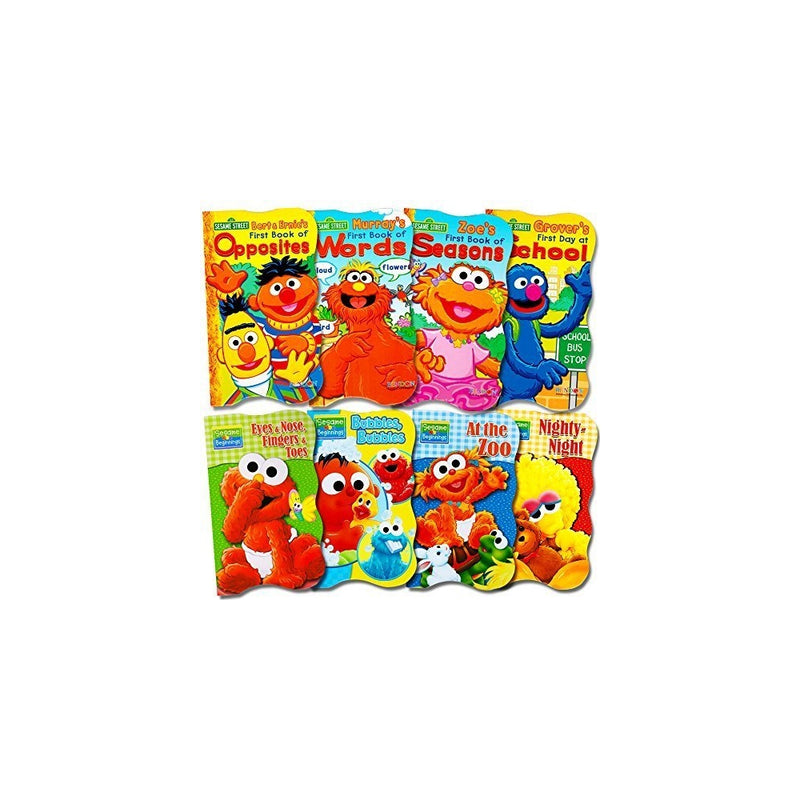 Sesame Street Ultimate Board Books Set For Kids Toddlers -- Pack of 8 Board Books