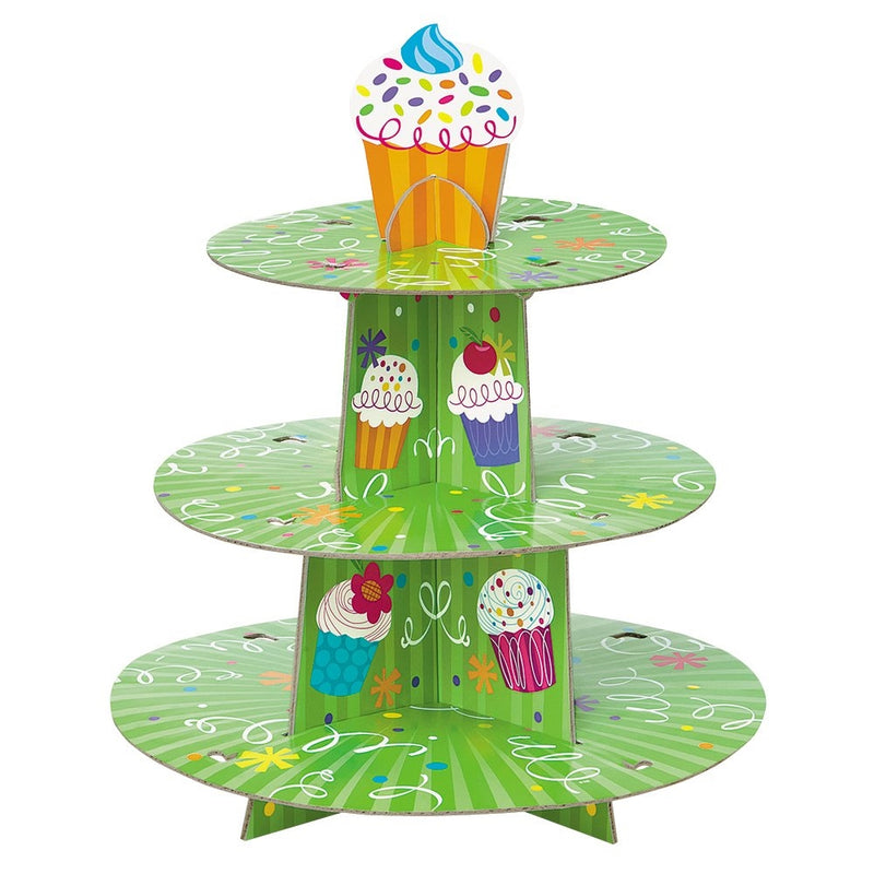 Cardboard Cupcake Party Cupcake Stand