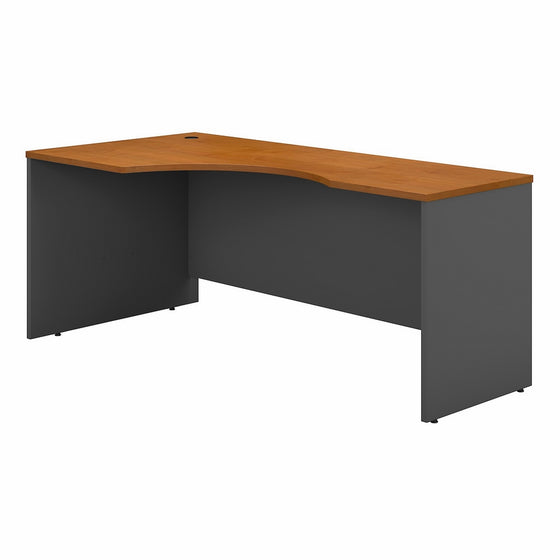 Bush Business Furniture Series C 72W Left Handed Corner Desk in Natural Cherry