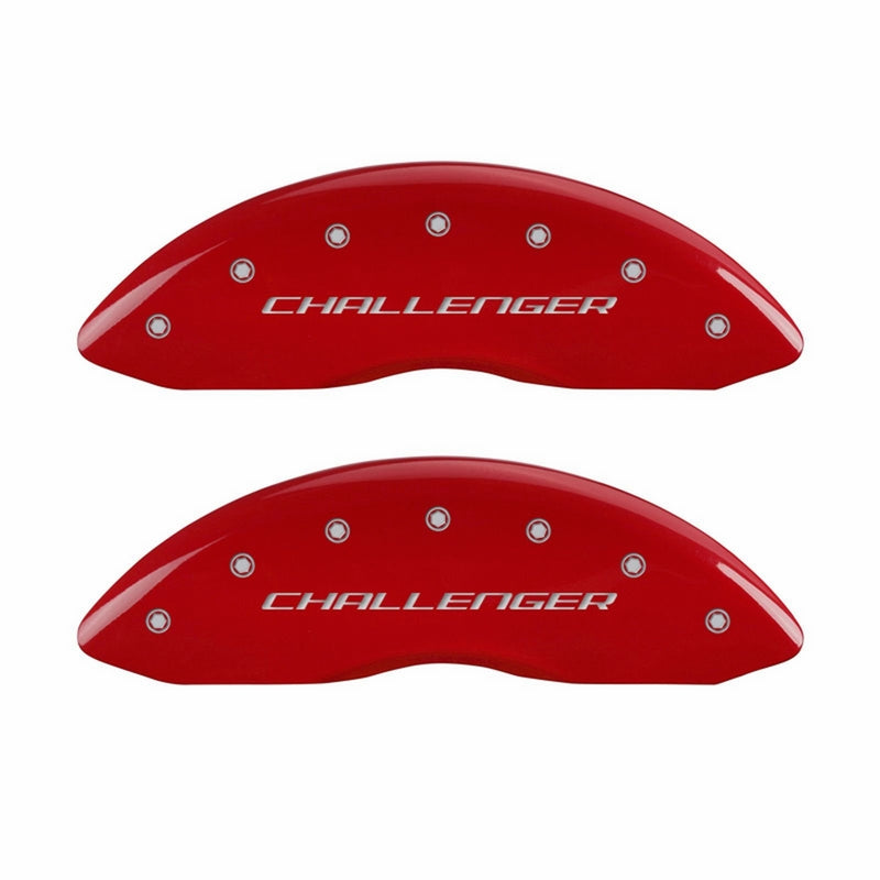 MGP Caliper Covers 12181SCLBRD Caliper Cover with Red Powder Coat Finish, (Set of 4)