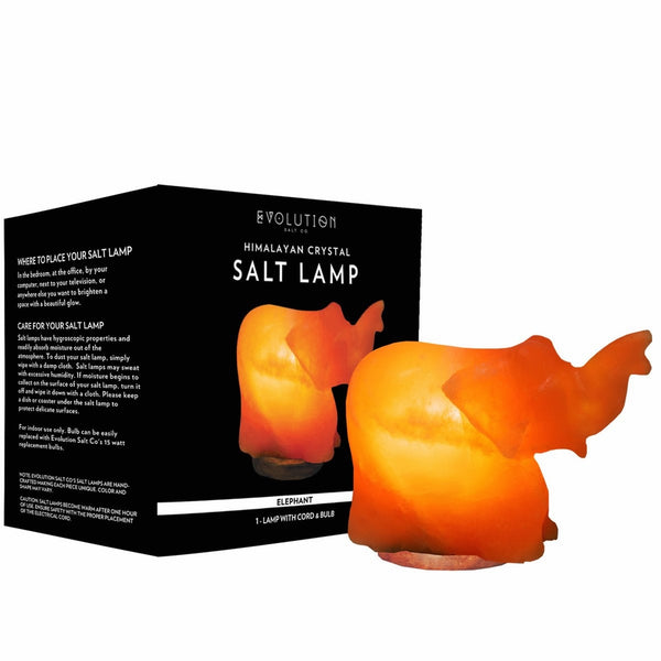 Evolution Salt Elephant Crystal Himalayan Salt Lamp 6-8 lbs.