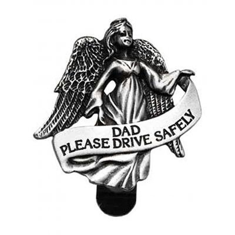 Cathedral Art Auto Visor Clip, Dad Drive Safely, 2-3/8-Inch