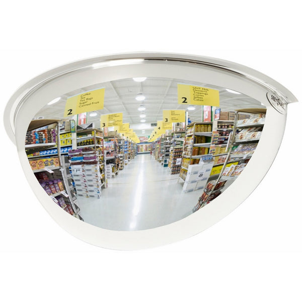 See All PV26-180 Panaramic Full Dome Plexiglas Security Mirror, 180 Degree Viewing Angle, 26" Diameter (Pack of 1)