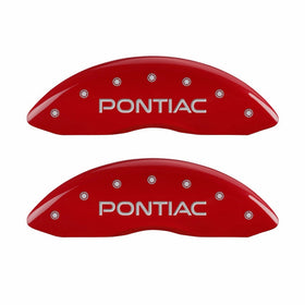 MGP Caliper Covers 18028SPONRD Caliper Cover with Red Powder Coat Finish, (Set of 4)