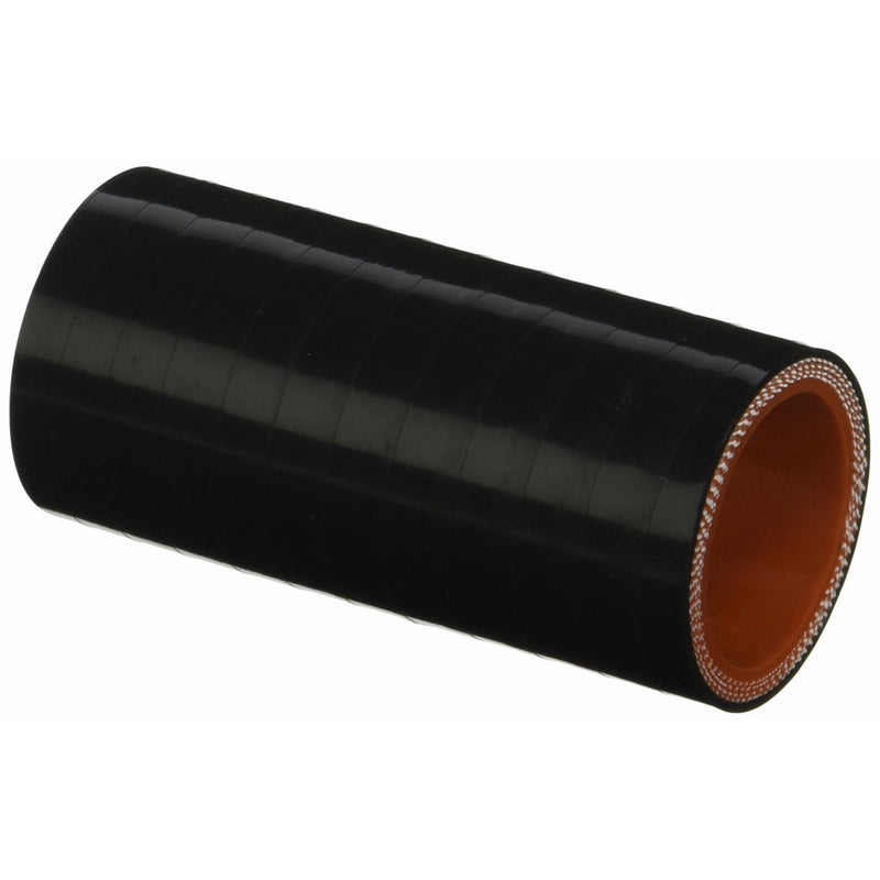 HPS HTSC-112-BLK Silicone High Temperature 4-Ply Reinforced Straight Coupler Hose, 100 PSI Maximum Pressure, 3" Length, 1-1/8" ID, Black