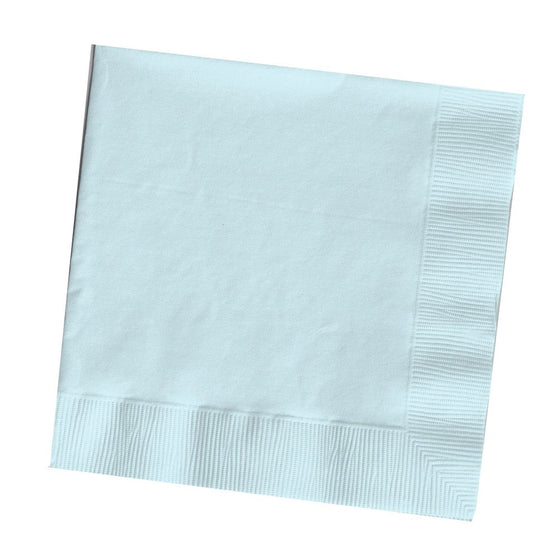 25-Count Touch of Color 3-Ply Paper Dinner Napkins, Pastel Blue