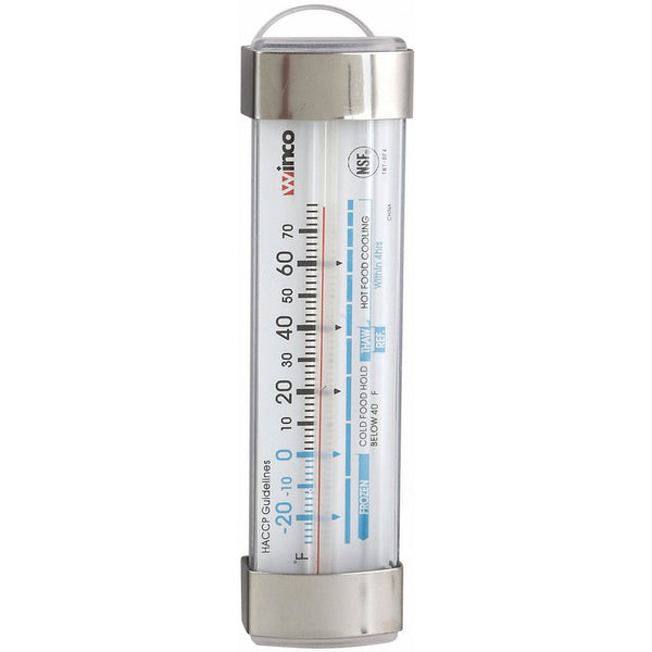 Winco Refrigerator/Freezer Thermometer with Suction Cup, 3-1/2-Inch by 1-1/8-Inch