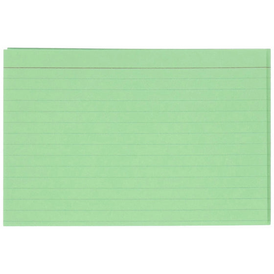 Oxford Ruled Index Cards, 4 x 6, Green, 100/Pack