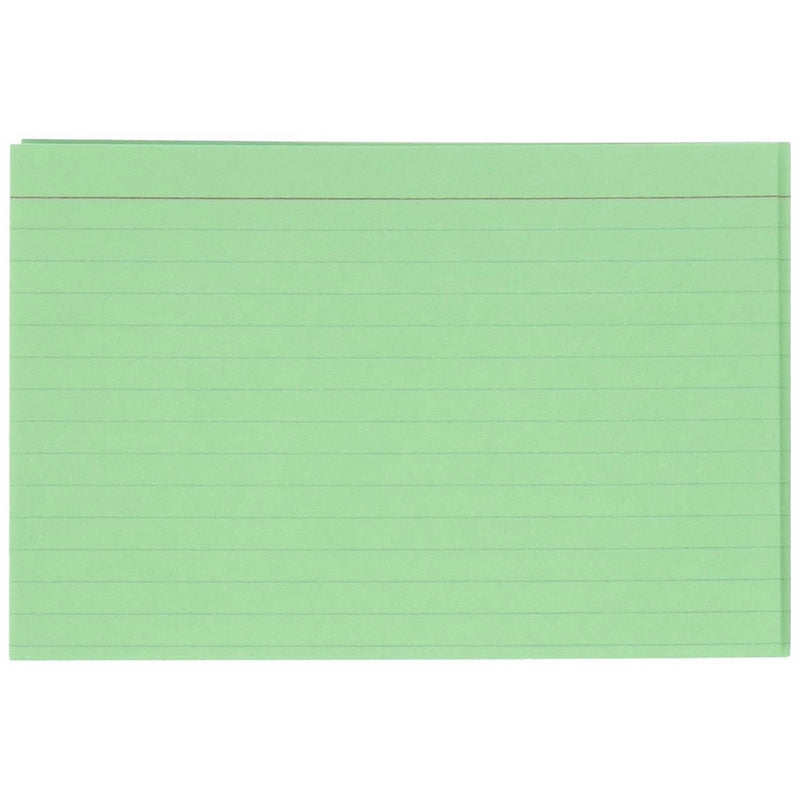 Oxford Ruled Index Cards, 4 x 6, Green, 100/Pack