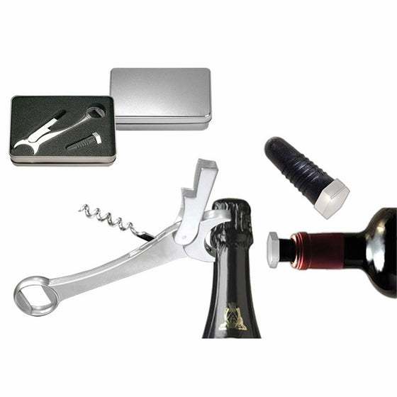 Natico  Wrench Design Corker Bottle Opener And Stopper