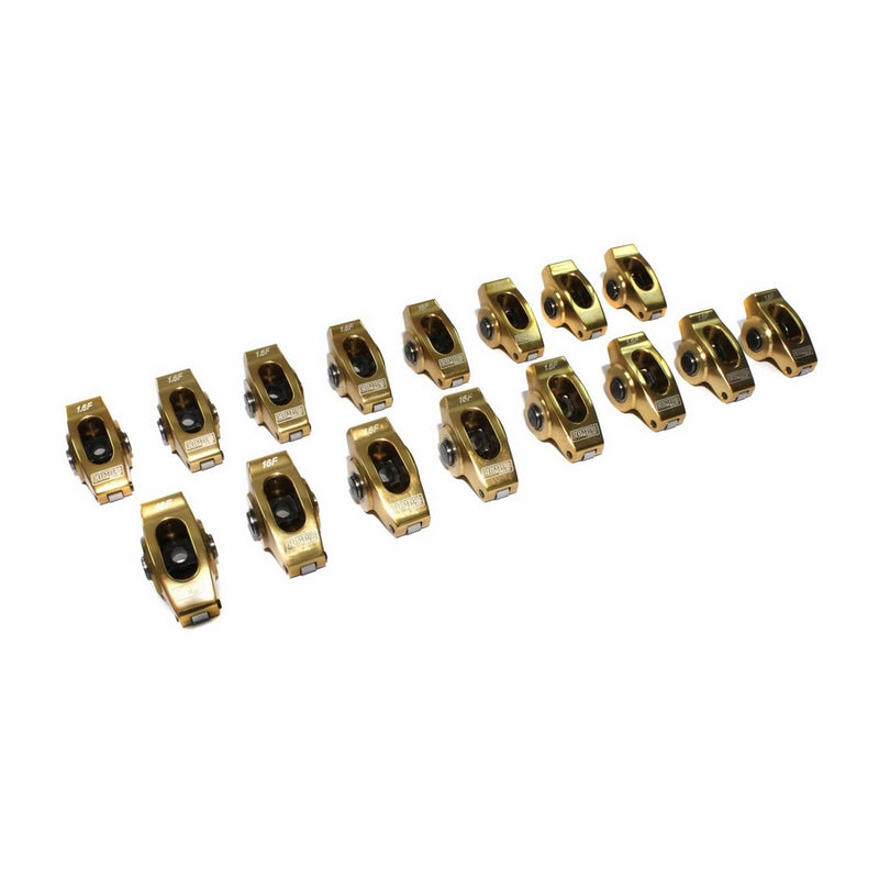 Competition Cams 19044-16 Ultra-Gold Aluminum Roller 1.6 Ratio, 7/16" Stud Diameter Rocker Arm for Small Block Ford