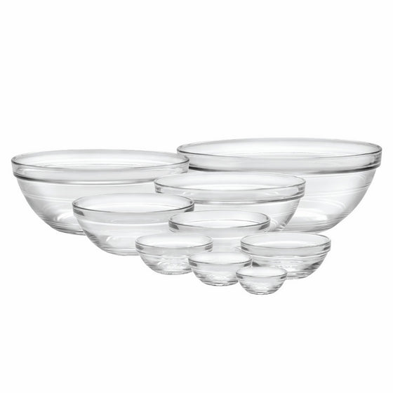 Duralex 100009Made In France Lys Stackable 9-Piece Bowl Set