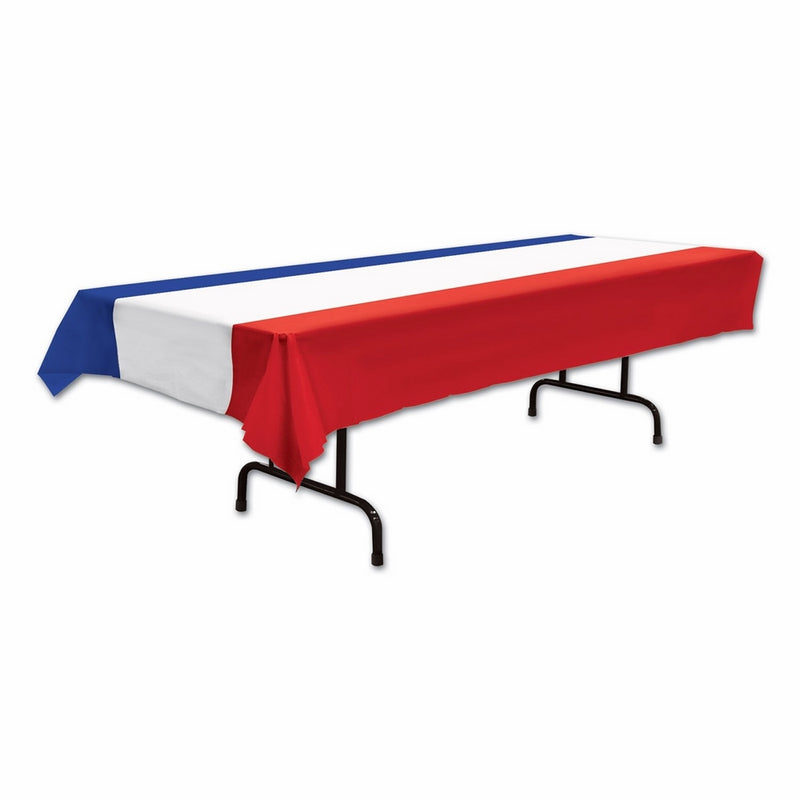Patriotic Tablecover (red, white, blue) Party Accessory(1 count) (1/Pkg)