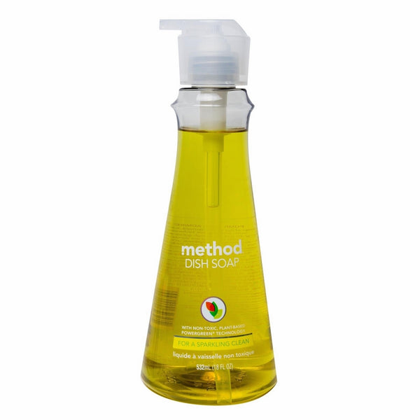 Method Dish Soap Pump, Lemon Mint, 18 Fluid Ounce