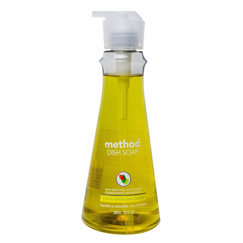 Method Dish Soap Pump, Lemon Mint, 18 Fluid Ounce