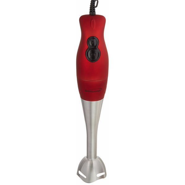 Brentwood Appliances HB-33R 2-Speed Hand Blender with Soft Grip Handle, Red