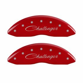 MGP Caliper Covers 12162SCLSRD Caliper Cover with Red Powder Coat Finish, (Set of 4)