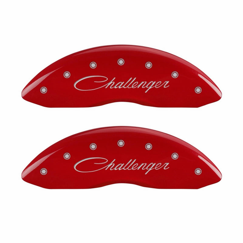 MGP Caliper Covers 12162SCLSRD Caliper Cover with Red Powder Coat Finish, (Set of 4)