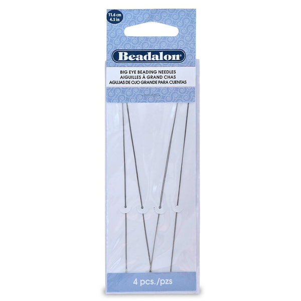 Beadalon Big Eye Needles 4.5-Inch 4 Pieces