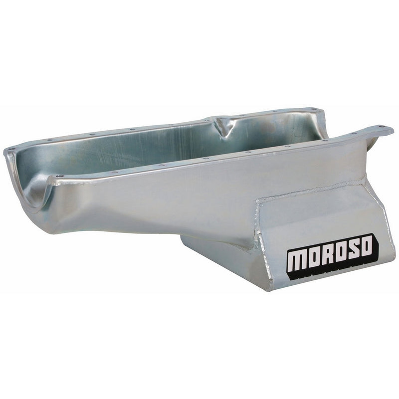 Moroso 20205 8.25" Oil Pan for Chevy Small-Block Engines with Passenger-Side Dipstick